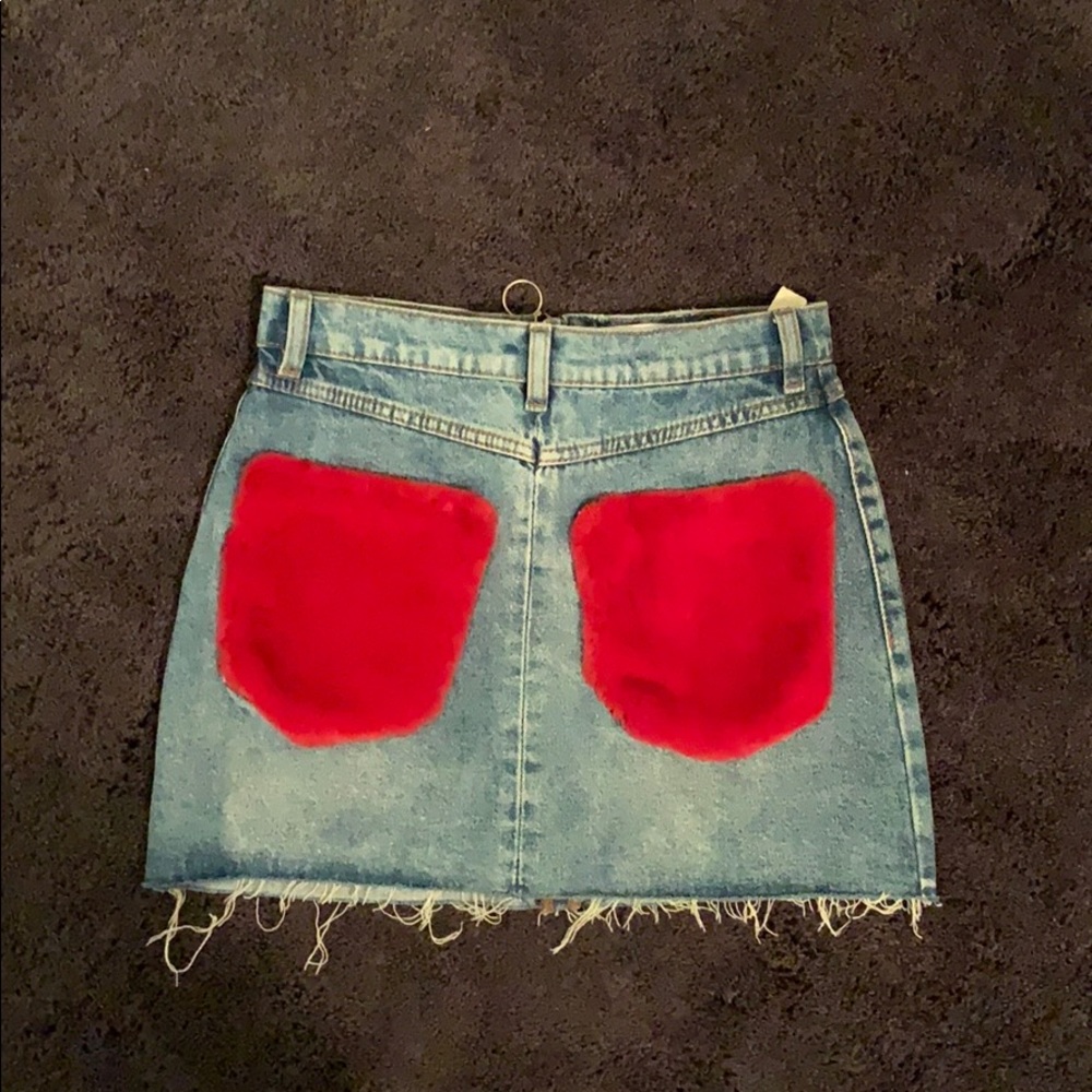 Zara skirt w fur pockets